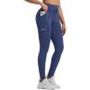 imagebaleaf Womens Fleece Lined Thermal Leggings High Waisted Warm Winter Running Hiking Pants with Pockets Water ResistantNavy Blue