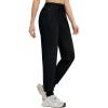imagebaleaf Womens Joggers Running Hiking Pants with Zipper Pockets Lightweight Athletic Sweatpants Workout Jogging TravelBlack