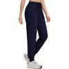 imagebaleaf Womens Joggers Running Hiking Pants with Zipper Pockets Lightweight Athletic Sweatpants Workout Jogging TravelNavy Blue