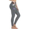 imagebaleaf Womens Leggings with 6 Pockets 25 High Waisted Workout Yoga Tummy Control 78 Ankle PantsDark Gray