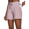 imagebaleaf Womens Lounge Shorts Cotton Sweat Athletic Shorts with Pockets High Waist Summer CasualMauve Shadows