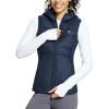 imagebaleaf Womens Puffer Vest Hooded Running Vests Slim Fit Fleece Sleeveless Lightweight Jacket Fall WinterNavy Blue