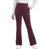 imagebaleaf Womens Yoga Dress Pants Work with 4 Pockets Bootcut Business Leggings Stretch High Waisted Slacks Casual 30quotWine Red