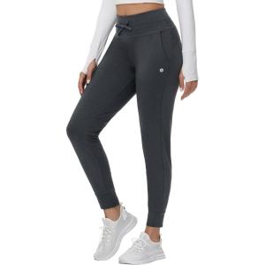 imagebaleaf Womens Fleece Lined Pants WaterResistant Sweatpants Winter Thermal Ski Hiking Running JoggersCharcoal