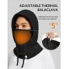 imagebaleaf Fleece Balaclava Face MaskThermal Ski Mask for WomenWinter Hats Face Cover Hood Cold Weather Gear 2 SizeBlack