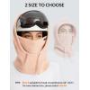 imagebaleaf Fleece Balaclava Face MaskThermal Ski Mask for WomenWinter Hats Face Cover Hood Cold Weather Gear 2 SizePink