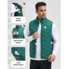 imagebaleaf Mens Puffer Vest Outerwear Golf Sleeveless Jacket Winter Warm Lightweight Pockets WindproofGreen