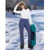 imagebaleaf Snow Pants Womens Fleece Lined Water Resistant Insulated Softshell Winter Ski Pants with Pockets Snowboarding HikingNavy Blue