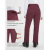 imagebaleaf Snow Pants Womens Fleece Lined Water Resistant Insulated Softshell Winter Ski Pants with Pockets Snowboarding HikingWine Red
