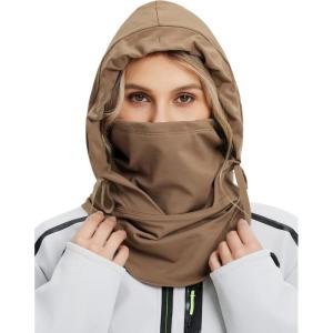 imagebaleaf Balaclava Ski Mask Winter Water Resistant Face Mask for Women Men Cold Weather Gear Skiing Snowboarding Neck GaiterBrown