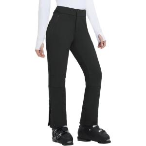 imagebaleaf Snow Pants Womens Fleece Lined Water Resistant Insulated Softshell Winter Ski Pants with Pockets Snowboarding HikingBlack