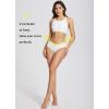 imageBALEAF Womens Modest Bikini Bottom High Waisted Swim Bottoms Full Coverage Bathing Suit BottomWhite
