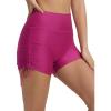 imagebaleaf Womens Swim Shorts 3quot High Waisted Swimsuit Tummy Control Bottoms Ruched Side Board Shorts with PocketPink