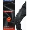 imagebaleaf Mens Fleece Lined Hiking Cargo Pants Softshell Water Resistant Snow Thermal Pants Winter Insulate with Zipper PocketBlack