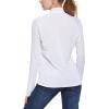 imagebaleaf Womens UPF 50 Sun Shirts Long Sleeve UV Protection Rash Guard Lightweight Quick Dry SPF Hiking Tops OutdoorA03white