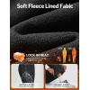 imagebaleaf Womens Waterproof Pants Hiking Snow Fleece Lined Pockets Thermal Warm Insulated Softshell SkiBlack