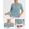 imagebaleaf Womens Workout Tops Shirts UPF50 Sun Shirt Short Sleeve Quick Dry UV Protection Athletic TeeHeather Light Blue