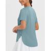 imagebaleaf Womens Workout Tops Shirts UPF50 Sun Shirt Short Sleeve Quick Dry UV Protection Athletic TeeHeather Light Blue