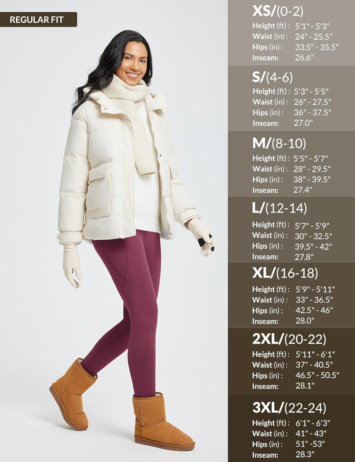 imagebaleaf Womens Thick Fleece Lined Leggings Winter Warm Thermal High Waisted Tummy Control Snow Ski PantsWine Red