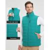 imagebaleaf Mens Puffer Vest Lightweight Warm Outerwear Water Resistant Zip Up Winter Sleeveless Jackets Hiking Golf WindproofGreen