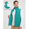 imagebaleaf Mens Puffer Vest Lightweight Warm Outerwear Water Resistant Zip Up Winter Sleeveless Jackets Hiking Golf WindproofGreen