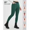 imagebaleaf Womens Fleece Lined Leggings 4 Pockets Warm Thermal Winter Insulated Petite Pants Snow Cold GearGreen