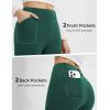imagebaleaf Womens Fleece Lined Leggings 4 Pockets Warm Thermal Winter Insulated Petite Pants Snow Cold GearGreen