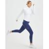 imagebaleaf Womens Fleece Lined Leggings Water Resistant Winter Clothes Running Tights Cold Weather Hiking Pants Zip PocketsCnavy Blue No Water Resistant