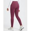 imagebaleaf Womens Thick Fleece Lined Leggings Winter Warm Thermal High Waisted Tummy Control Snow Ski PantsWine Red
