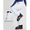 imagebaleaf Womens Snow Pants Insulated Waterproof Slim Ski Pants Snowboard Winter Cold Weather GearWhite