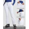 imagebaleaf Womens Snow Pants Insulated Waterproof Slim Ski Pants Snowboard Winter Cold Weather GearWhite