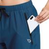 imagebaleaf Womens Lightweight Capri Jogger Hiking Shorts Running Capri Pants Quick Dry UPF 50 Zipper PocketsBlue