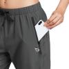 imagebaleaf Womens Lightweight Capri Jogger Hiking Shorts Running Capri Pants Quick Dry UPF 50 Zipper PocketsGrey