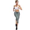 imagebaleaf Womens Lightweight Capri Jogger Hiking Shorts Running Capri Pants Quick Dry UPF 50 Zipper PocketsLight Grey