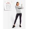 imagebaleaf Womens Long Sleeve Workout Shirts Loose Active Tops Running Gym Exercise TShirts with Thumb HoleHeather Gray
