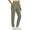 imagebaleaf Womens Business Casual Pants Stretch Travel Pants On Airport with Zipper Pockets Dressy Slacks Golf Work Pull onArmy Green