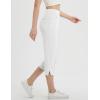 imagebaleaf Womens Capri Yoga Pants with 4 Pockets Capris Leggings Dressy Casual Stretch Crop Lounge Straight Open Bottom SummerWhite