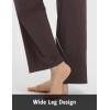 imagebaleaf Womens Wide Leg Travel Stretch Dress Pants Yoga High Waist with Pockets Casual Work SweatpantsDark Brown