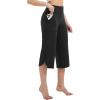 imagebaleaf Capris Pants for Women Yoga Capri Leggings with Pockets Loose High Waist Crop Workout Pants Wide Leg Casual SummerBlack