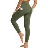 imagebaleaf Nuleaf High Waisted Workout Leggings for Women 25quot  Buttery Soft Tummy Control Gym Fitness Yoga 78 Pant with PocketsDark Green