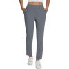 imagebaleaf Womens Business Casual Pants Stretch Travel Pants On Airport with Zipper Pockets Dressy Slacks Golf Work Pull onGrey