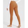 imagebaleaf Womens Fleece Lined Leggings Thermal Warm Winter Tights High Waisted Yoga Pants Cold Weather with PocketsCaramel