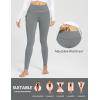 imagebaleaf Womens Fleece Lined Leggings Thermal Warm Winter Tights High Waisted Yoga Pants Cold Weather with PocketsGraphite Gray