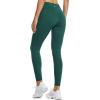imagebaleaf Womens Fleece Lined Leggings Water Resistant Thermal Winter Warm Tights High Waisted with Pockets Running GearAdark Green27