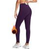 imagebaleaf Womens Fleece Lined Leggings Water Resistant Thermal Winter Warm Tights High Waisted with Pockets Running GearDark Purpleone Pocket27