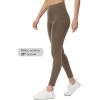 imagebaleaf Womens Fleece Lined Leggings Water Resistant Thermal Winter Warm Tights High Waisted with Pockets Running GearPetite25brown