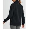 imagebaleaf Womens Quarter Zip Pullover Fleece Jacket Oversized Hoodie Fall Sweatshirts Casual with PocketsBlack