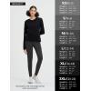 imagebaleaf Womens Thermal Tops Long Sleeve Fleece Running Shirts Thumbhole Cold Weather Winter Gear Workout Base LayerBlack