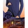 imagebaleaf Womens Thermal Tops Long Sleeve Fleece Running Shirts Thumbhole Cold Weather Winter Gear Workout Base LayerNavy Blue