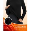 imagebaleaf Womens Thermal Tops Winter Long Sleeve Shirts Warm Base Layer Running Gear Mock Neck Clothes WorkoutBlack